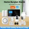 Caméras Wiless WiFi GSM Home Security Alarm System pour Tuya Smart Life avec détecteur de capteur de mouvement compatible avec Alexa Google