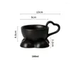 Керамический кофе с керамическим кофе с подносом эспрессо чайные чашки молока 160 мл творческие скандинавские посуду латте -кружки подарки для друга