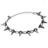 Pendant Necklaces 3X Metal Spikes Studs Rivets Punk Goth Necklace Choker Collar Drop Delivery Jewelry Pendants Otcmp