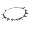 Hanger kettingen 3x metalen spikes studs klinknagels punk goth ketting kraag kraag druppel levering sieraden hangers otcmp