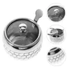 Dinnerware Sets Spice Jar Seasoning Jars Stainless Steel Sugar Bowls Scoop Spices Salt Container Glass Shakers