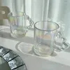 Wijnglazen schattige mok kleurrijke luxe glazen bekers kawaii waterkaraf gekleurde esthetische ijskoffie voor thee bier groothandel