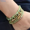 Strand Sunsll Stone Natural Bohemian Bread Branselets Elastic Rope Wograpy Stal nierdzewna Czakryka ​​energetyczna dla kobiet mężczyzn