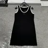 Designer sexy tanktops voor vrouwen gebreide vestbrief mouwloze jurk zomer T -stukken