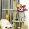 Appareils pour chien Chapeaux de chat Piranha Shape Head Hood Costume Costume Accessoire Funny Tentifit Mignon Vêtements pour chaton