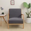 Stoelbedekkingen fauteuil slipcover elastische moderne hoes rits rits rits stretch houten arm beschermer afneembaar stoel home decor