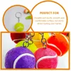 30Pcs Tennis Keychain Tennis Match Gifts Backpack Keychain Hawaiian Party Favors Gifts Mini Tennis Ball Keychains 240402