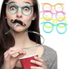 Drinking Straws Fun Soft Plastic Straw Glasses Flexible Tube Tools Kids Party Supplies Bar Accessories Homebrew 1pc