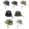 Boinas homens camuflagem o chapéu de boonie militar ao ar livre sol leve para pesca de balde embalável caça à caça