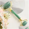 Party Favor Jade Roller Masr Natural Crystal Stone Face Gua Sha Tools Creative Gift Supplies Drop Delivery Home Garden Festive Event Dhtdq