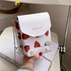 Bag BANKUO Women's PU Leather Chain Shoulder Bags For Women Fashion Strawberry Print Mobile Phone Girls Mini Coin Purse X329