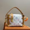 Spring Side Trunk bag Nicolas Ghesquiere Designer Petite Malle handbag S-lock flap Women mini Trunks Shoulder Cross body Purse Totes Cosmetic bag Crossbody