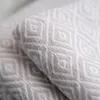 Decken professionelle dekorative Diamantgitter -Fransen -Wurf -Decke Leicht weich gemütlich für Outdoor TJ7341 Sofa Couch