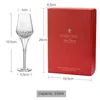 100ml Light Luxury Retro Retro Wine Glasses Business Gift Box Conjunto Crystal Glass Whisky Champagne Copa transparente Cálice de luz 240410