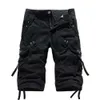 Taobao Korece Erkekler Çoklu Cep İşleri Yıkanmış Kırpılmış Pantolon, Gevşek Pamuk 5820 38