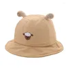 Berets 50JB Baby Fisherman Hat Toddler Girls Cotton Bustery Buget Headwrap для