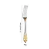 Flatware sets 304 roestvrijstalen tafelwerk mes vork lepel gouden stijl Europese stijl el western food drop levering home tuin keuken, di dh8sa