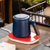 Mugs Business Gift Conference Office Cup Keramik Black Pottery Tee Separator Set Angestellter Druck