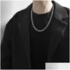 Chokers lyxdesigner hiphop halsband smycken hjärtkvinnor män halsband sier guld kubansk länk kedja kvinnor titan rostfritt stål otyed