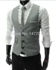 Ankomstklänning Västar för män Slim Fit Mens Suit Vest Male Waistcoat Gilet Homme Casual ärmlös Formell affärsjacka 240321