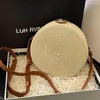 Bag Rattan Woven Women's Shoulder Round Straw Summer Beach Bags Female Bohemian Handbag Luxury Designer Handmade Crossbody