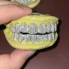 Işıltı özel yapım hip hop buzlu dışarı 925 STERLING Gümüş Izgara Altın Takı Zikzag Ayar VVS MOISSANITE DİŞLERİ Ağız Grillz