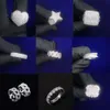 Heta försäljning smycken 925 silver vvs moissanite diamant hip hop stjärna form ring is ut ringen