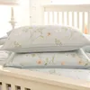 Ensembles de literie Luxurysmall Floral Cotton Momet Set Down Down Cover Pastoral Style Imprimé Lit Sheet taix