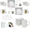 Mugs 11Oz Sublimation Coating Cup Diy Blank Mug Drop Delivery Home Garden Kitchen, Dining Bar Drinkware Dhbmf