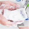 Badborstar Svampar Skrubber Soap Bag Foam Mesh Soaped Glove For Foaming Cleaning tvålar Net Badrumsrengöringshandskar 9x15cm DR DH0QJ