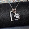 Colliers pendants Collier de conception de double coeur esthétique pour femmes Incru