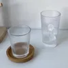 Weingläser japanische stripte hitzebeständige Glas transparentes Wasserbecher Heimnetz Prominente Ins Trinksaft trinken Saft