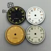 Kits Bliger 29mm schwarz weiß gelb grau kalifornisch Uhr Zifferblatt Grüne Luminous Fit NH35 NH36 MIYOTA8215 DG2813 3804 PT5000 Bewegung