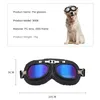 Aparelo de cachorro Big Goggles dobrável moldura macia com moldura UV Óculos de sol UV para avaliações ajustáveis