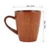 Tazze da 3,5 pollici di tazza in legno fatte a mano per uomini donne da 250 ml di caffè con maniglia piccola tazza di legno da viaggio per esterni