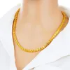 Pendants Mhxfc Wholesale European Fashion femme homme unisexe Party Wedding Gift Long 50cm Phoenix Real 24kt Gold Chain Collier NL72