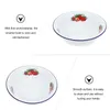Dinnerware Sets Misturando Bacia de Servimentação: 20 cm Placas de doces Placas de doce Vintage Basinas de frutas Bandejas de aperitivos para