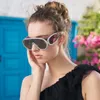 Ein Stück Punk Sonnenbrille Frauen übergroß