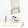 Garden Decorations 1 Set Of Mini House Painting Board Model Artistic Ornament Easel Drawing