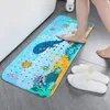 Tapetes de chuveiro sem ftalato de ftalato para crianças de gravação de banheira estampada de desenho animado infantil infantil