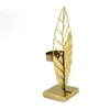 Candle Holders Wrought Iron Leaves Luxurious Hand-painted Stable Artistic Table Decor