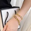 Bracelets à charme des créateurs de bijoux colliers pendents Design pour les femmes collier en or Collier noir bijoux de printemps cadeau pour femmes Collier de chaîne de clavicule L46