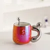 Tasses hautes beauté tasse légère ménage de luxe grande capacité tasse de café de bureau créatif en céramique couple à eau