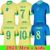 NIEUW 2024 Braziliës Jersey Vini Jr voetbaltruien Home Away SHIRTS MENS KIDS 24 25 Brasils Richarlison Rodrygo Jersey Shirt Maillot Foot Camiseta Futbol