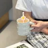 マグカップパールストリーマー高度なセンスマークカップデザイナーシンプルオフィス飲料水コーヒーギフト手