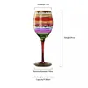 Vers à vin 2pcs créatifs de cristal en verre rouge en verre rouge à la main