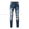 Ksubi Purple Jean Mens Rise Elástica Ropa elástica de los jeans ajustados Diseñador Fashionq Tamaño 29-40