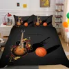 Beddengoed sets basketbalvoetbalvoetbal dekbedoverkapkussenset set enkele twin full -size voor kinderen volwassenen slaapkamer decor luxe