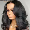 180D Glueless Body Wave Human Hair 13X6X1 Bob Part Lace Brazilian Front For Women 240401