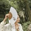 Decorative Figurines |gift Paper Folding Fan Door Ten Bamboo Jai Ancientry Ancient Antique Hanfu Female